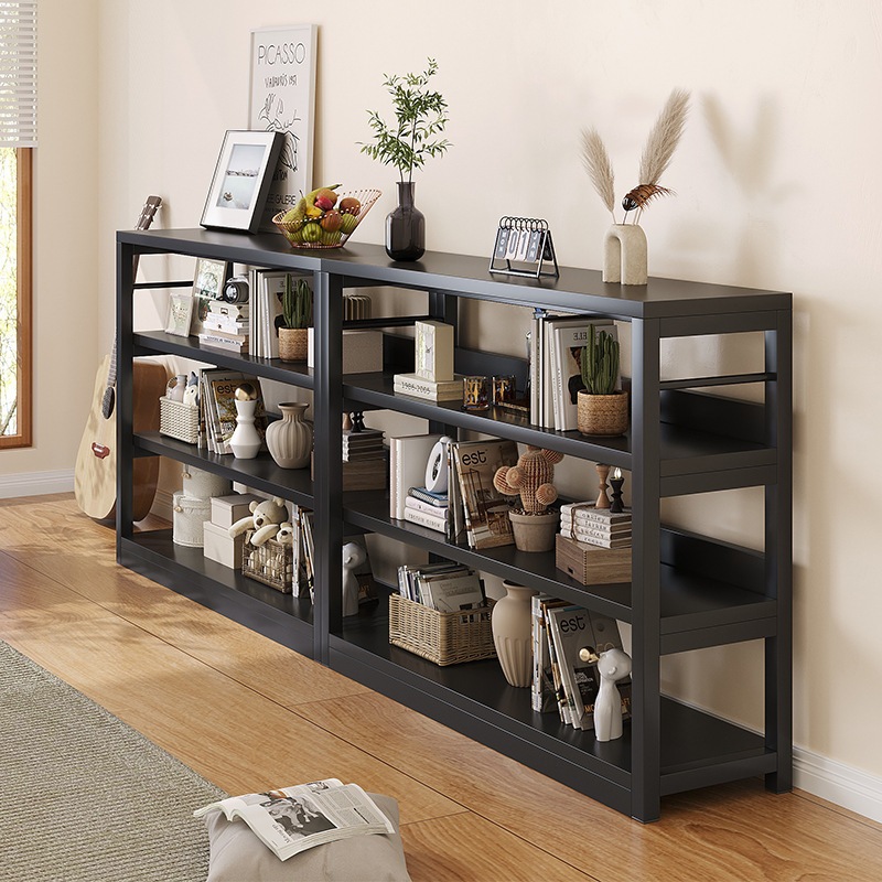客厅置物架落地书架多层收纳架子家用展示架靠墙一体储物货架矮柜 6,824円