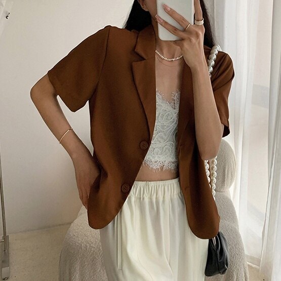 3color トップス アウター ジャケット 羽織り ライトアウター テーラード テーラードジャケッ 6,334円