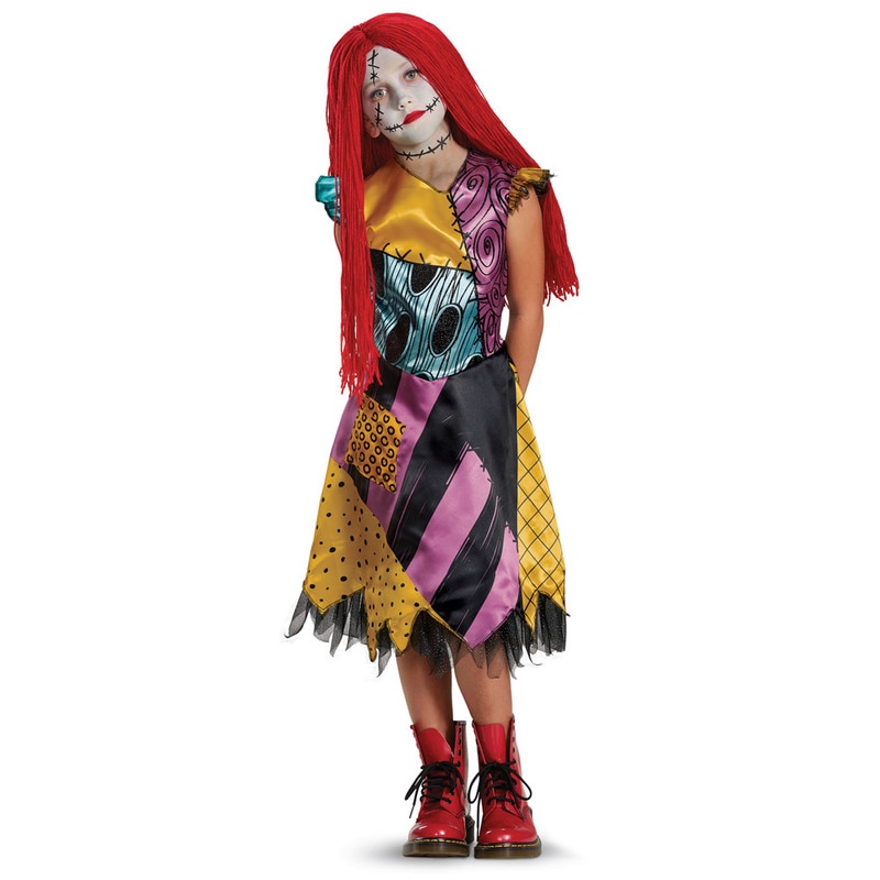 コスプレ 仮装 サリー デラックス 子供用 L (10-12) 【 コスプレ 衣装 ハロウィン 仮装 コスチューム 子供 アニメ ディズニー グッズ キッズ こども ナイトメアビフォアクリスマス 公式