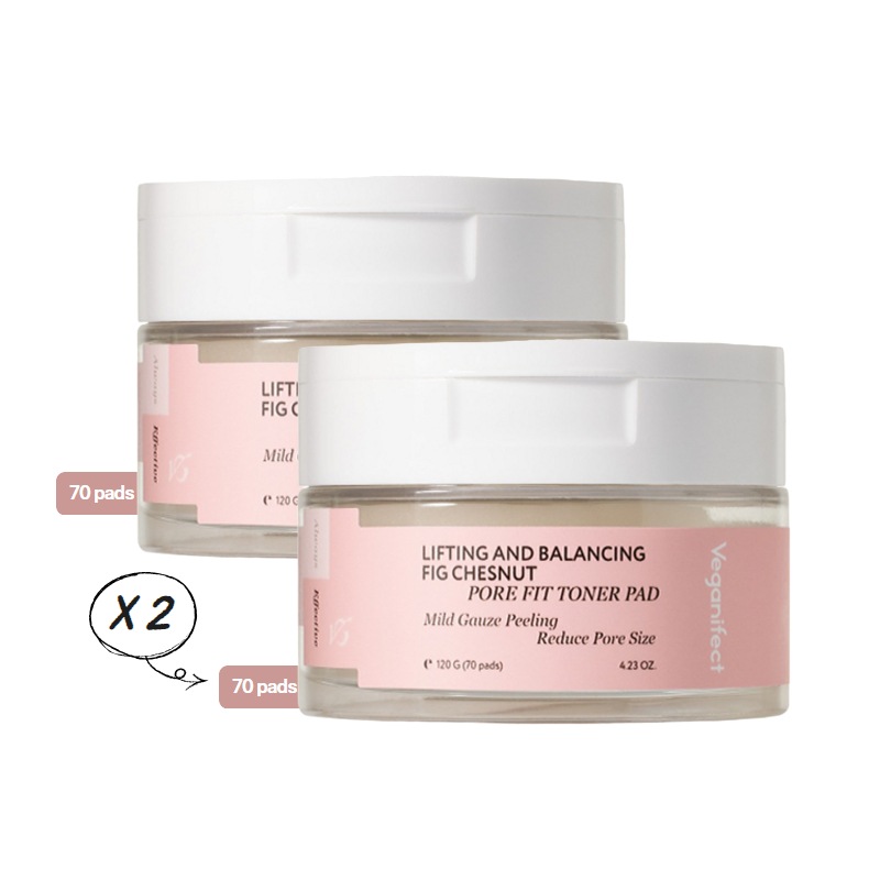[2個セット] 毛穴引き締めトナーパッド, 70枚 × 2
