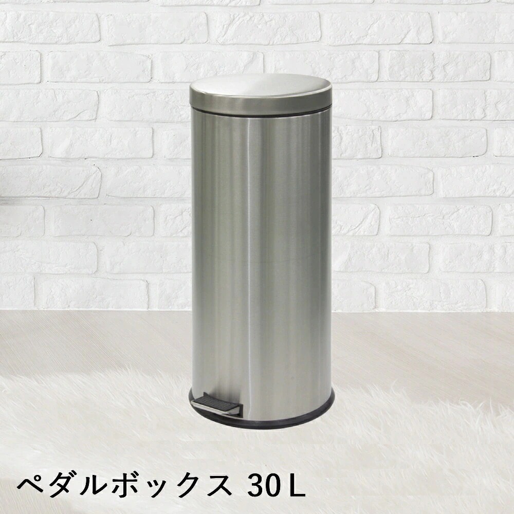 【 法人限定 】 ステンレス製 ペダルボックス 30L DS-238-530-0 TERAMOTO テラモト