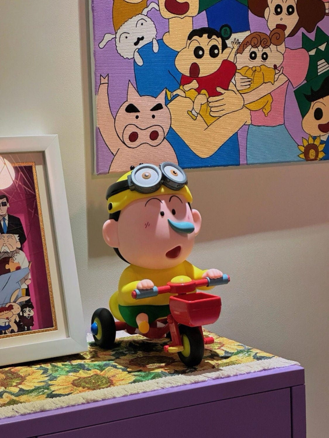 クレヨンしんちゃん自転車しんちゃん阿呆野原新之助日本アニメ手作りネットレッドモデル置物プレゼント 4,720円