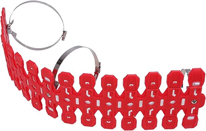 バイク オートバイ チャンバー ガード マフラー カバー プロテクター YZ125 YZ125X YZ250X KX65 KX85 KX100 YZ85 CR85 RM85 等(レッド)