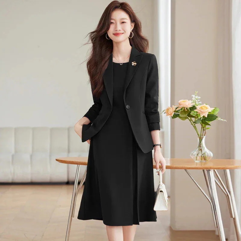 ブラックフォーマル喪服スーツ入学式Lママスーツオールシーズンロング丈レディース礼服卒業式おすすめ商品