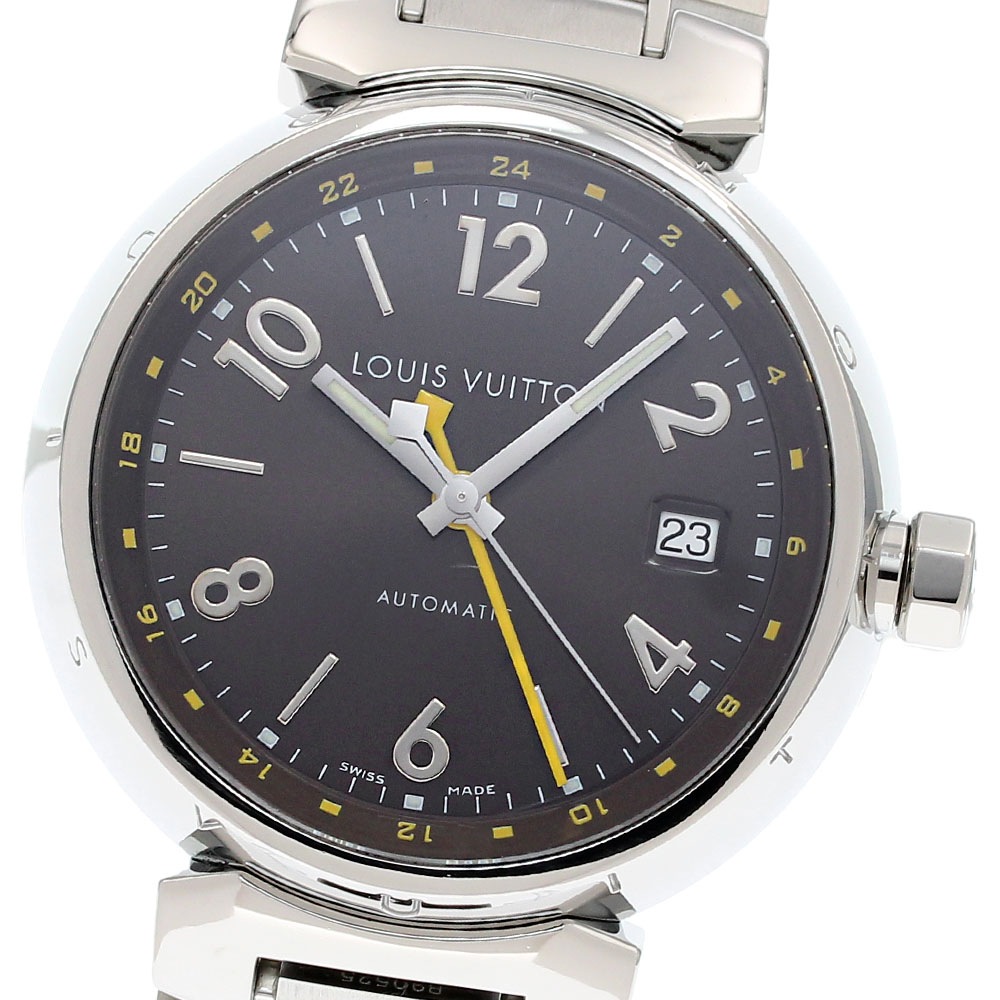 ルイ・ヴィトン LOUIS VUITTON Q1131 タンブール GMT デイト 自動巻き メンズ _842947【中古】