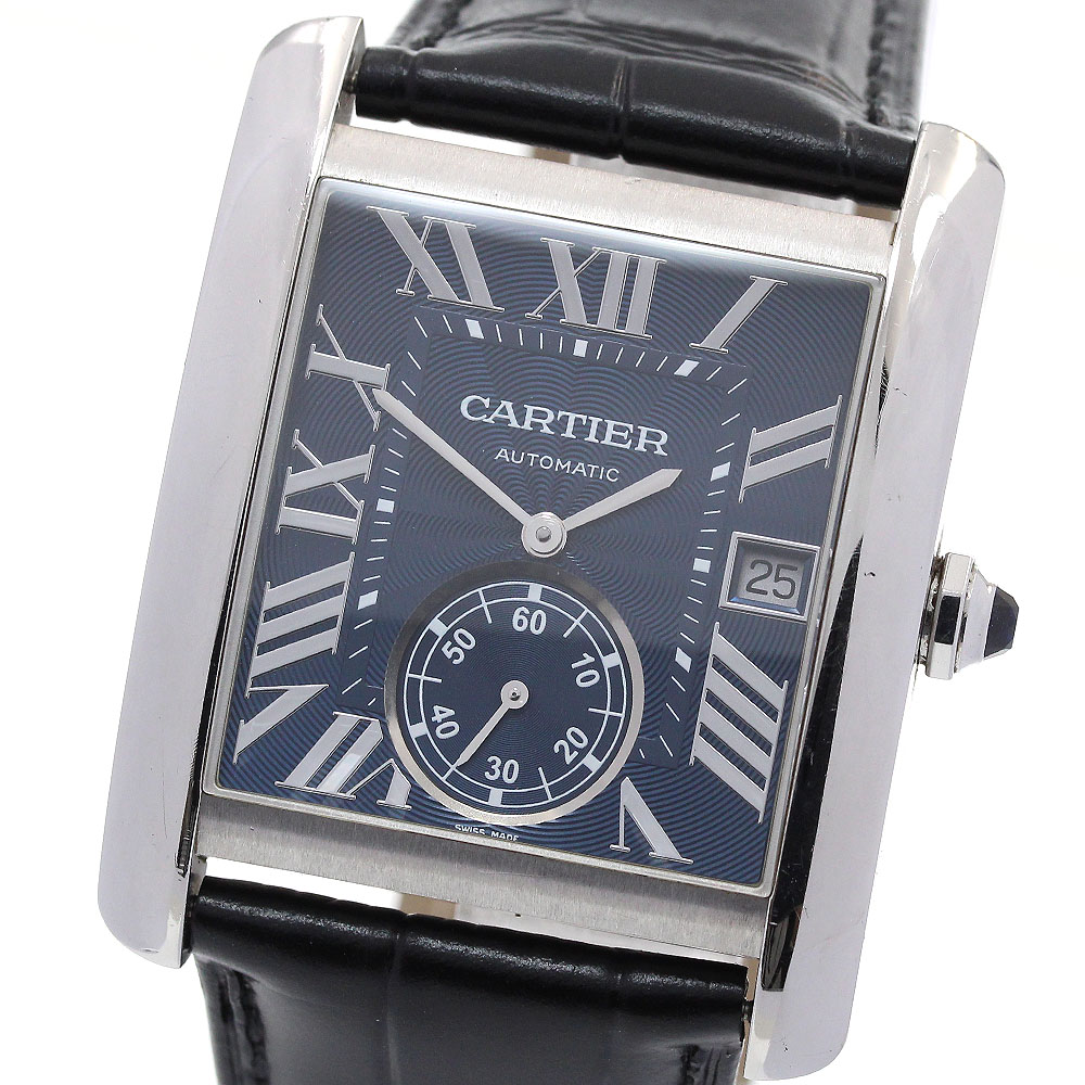 カルティエ CARTIER WSTA0010 タンクMC スモールセコンド 自動巻き メンズ _846191【中古】