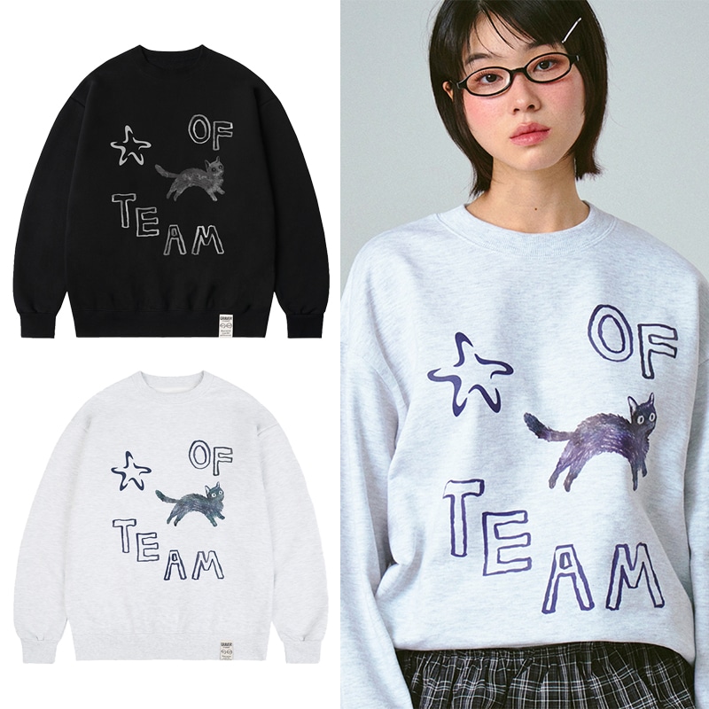 [UNISEX]OF-STARCAT Man to Man_2color