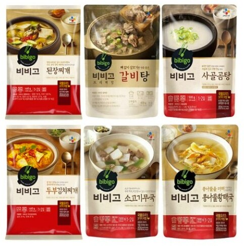ビビゴ[3+3]チゲ6個 セット 韓国スープ 韓国鍋 韓国料理 チゲ韓国食品1-2人食韓国伝統的な食べ物