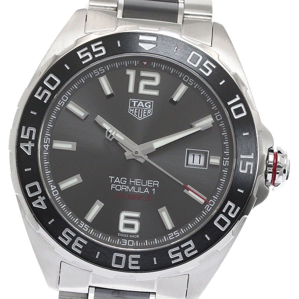 タグホイヤー TAG HEUER WAZ2011 フォーミュラー1 キャリバー5 デイト 自動巻き メンズ 美品 保証書付き_875340【中古】