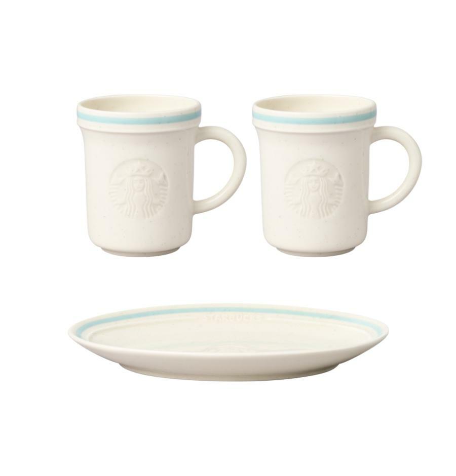 スタカ ホームカフェ マグカップ 2杯 + プレート セット (3P) 韓国スターバ グッズ