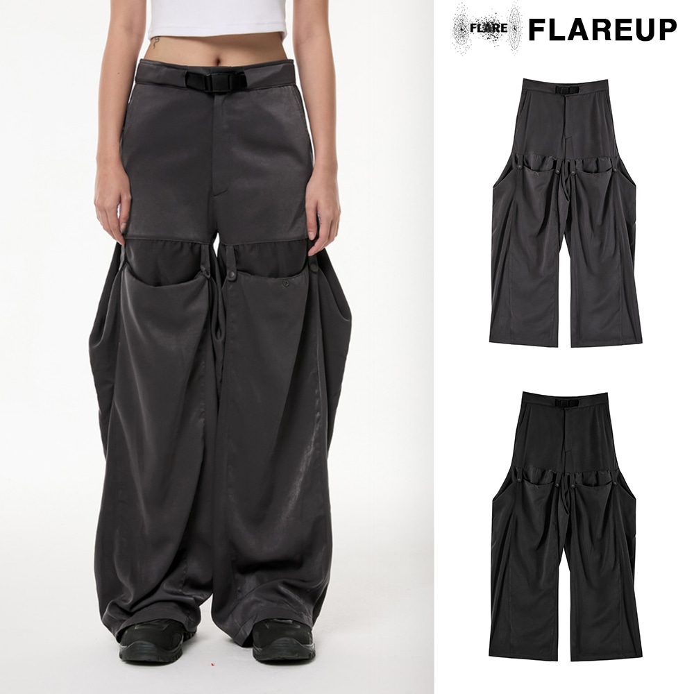 【FLAREUP】Flowing Wide Pants
