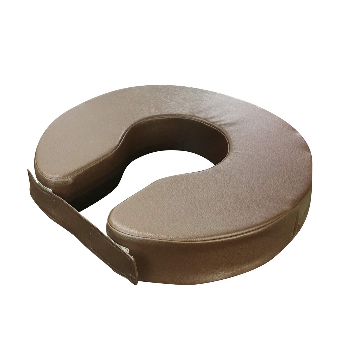 LOOKIT 円座クッション 産後 痔 クッション U字 病院同仕様 お尻が痛くならない 座布団 PVCレザーでお掃除簡単 14色展開 ブラウン MUC-7-BR