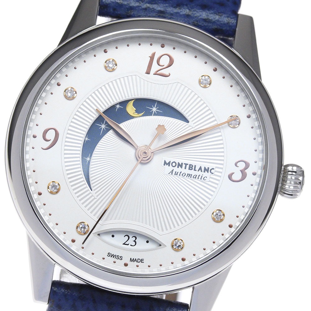 モンブラン MONTBLANC 119935 ボヘム 8Pダイヤ デイト 自動巻き メンズ 良品 箱・保証書付き_838067【中古】 112,150円