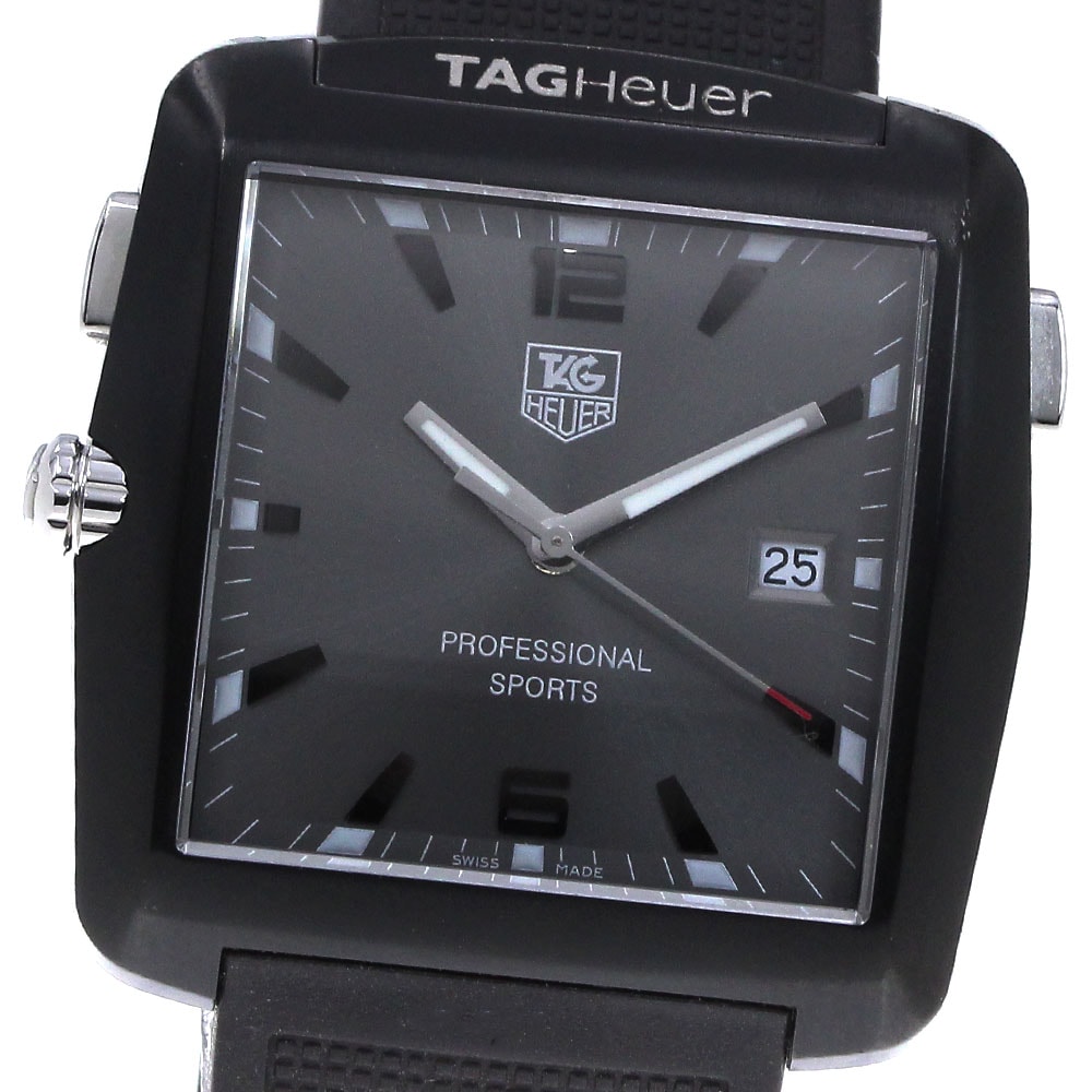 訳あり タグホイヤー TAG HEUER WAE1113.FT6004 プロフェッショナル スポーツ デイト クォーツ メンズ 箱・保証書付き_861465【中古】