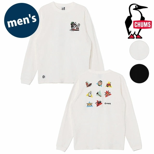 かせきさいだぁアラカルト2 ブラッシュドロングスリーブTシャツ [CH01-2637] メンズ トップス カットソー 長袖 USAコットン コラボ 正規取扱店