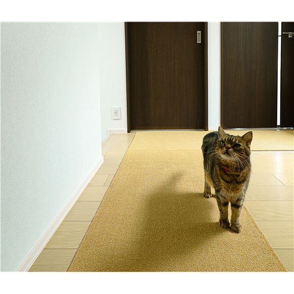 ラグタス 廊下敷マットYE イエロー [約60x100cm]