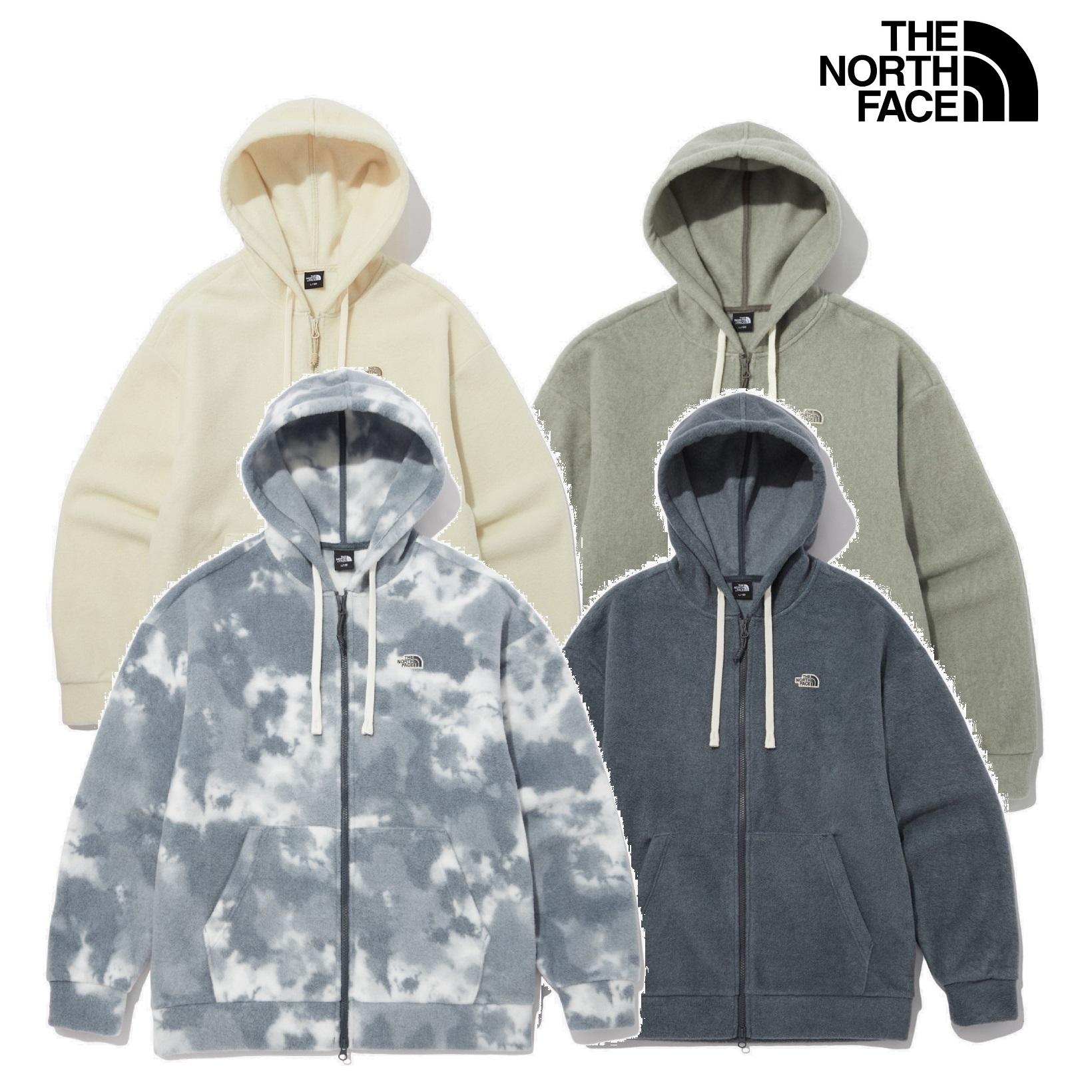 NOVELTY ACAMPO HOOD ZIP UP 4色 新商品 韓国人気 男女共用 女性服 肝節期 韓国ファッション ストリートファッション フリース