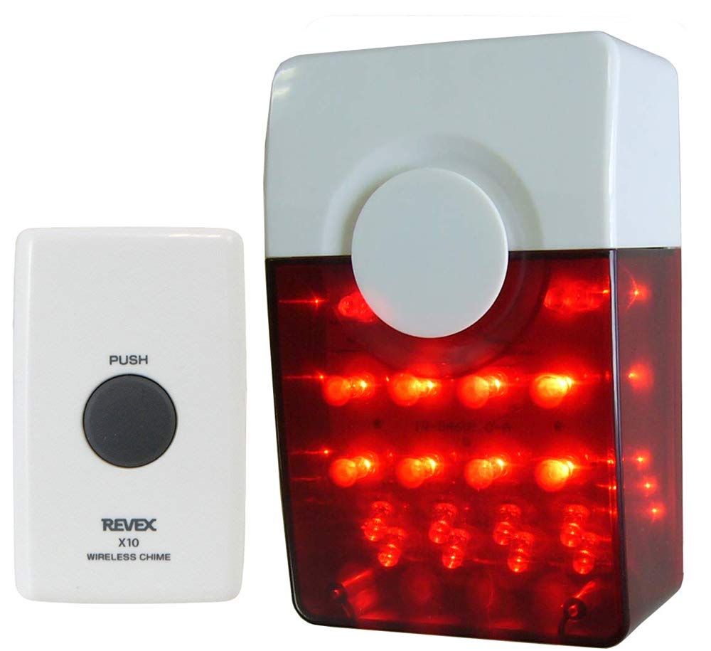 リーベックス(Revex) ワイヤレス チャイム Xシリーズ 送受信機セット 防犯 LED 点滅 呼び出しピカフラッシュセット XL3010