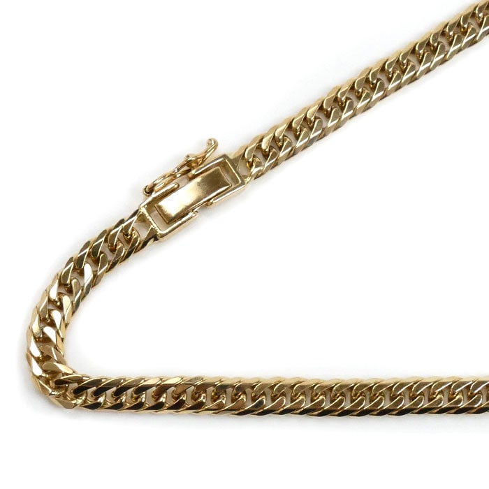 K18YG イエローゴールド ネックレス 喜平6面Wカット 29.4g 50cm メンズ 中古