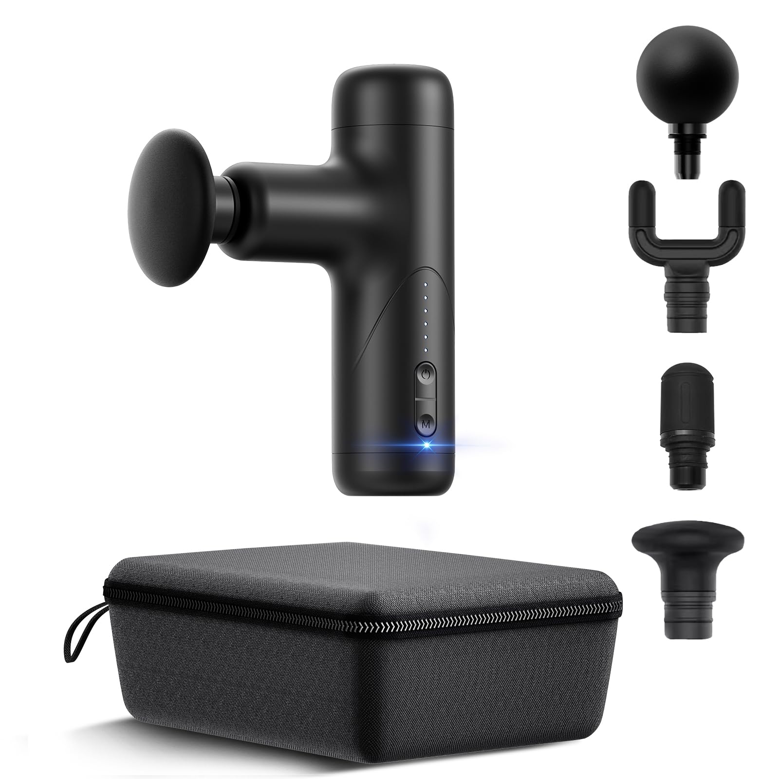 筋膜リリースガン (220g極小型 顔もからだもこの1台で) LIHILIS きんまくリリース電動ガン 超強力3つAIモード6段階振動レベル ハンディガンType-C急速充電 4000mAh大容量(1