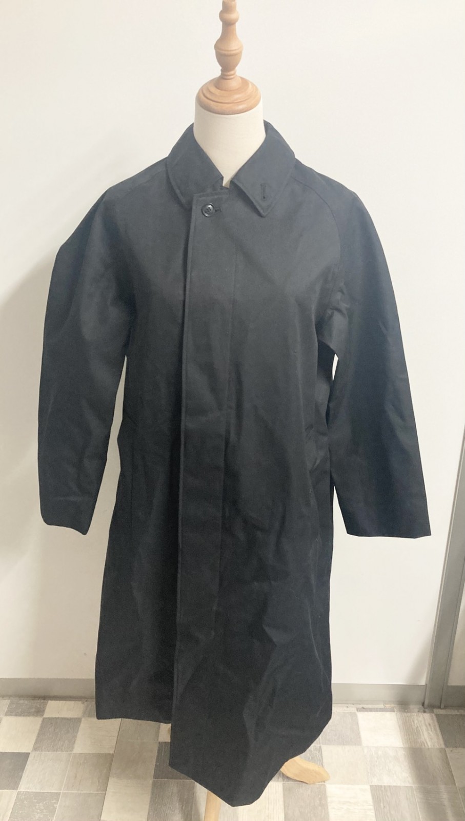 未使用展示品　NANAMICA　GORE-TEX　Balmacaan　Coat　ブラック　バルマカーンコート　SUBF263　0