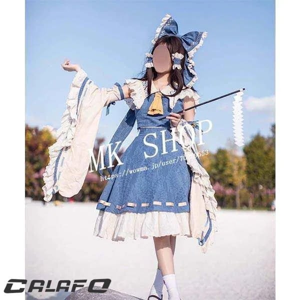 人気新作N0.1東方プロジェクト Project 博麗 霊夢 コスプレ 高品質 衣装 ウィッグ コスチューム 演出服 アニメ ゲーム ハロウィン cosplay 変装