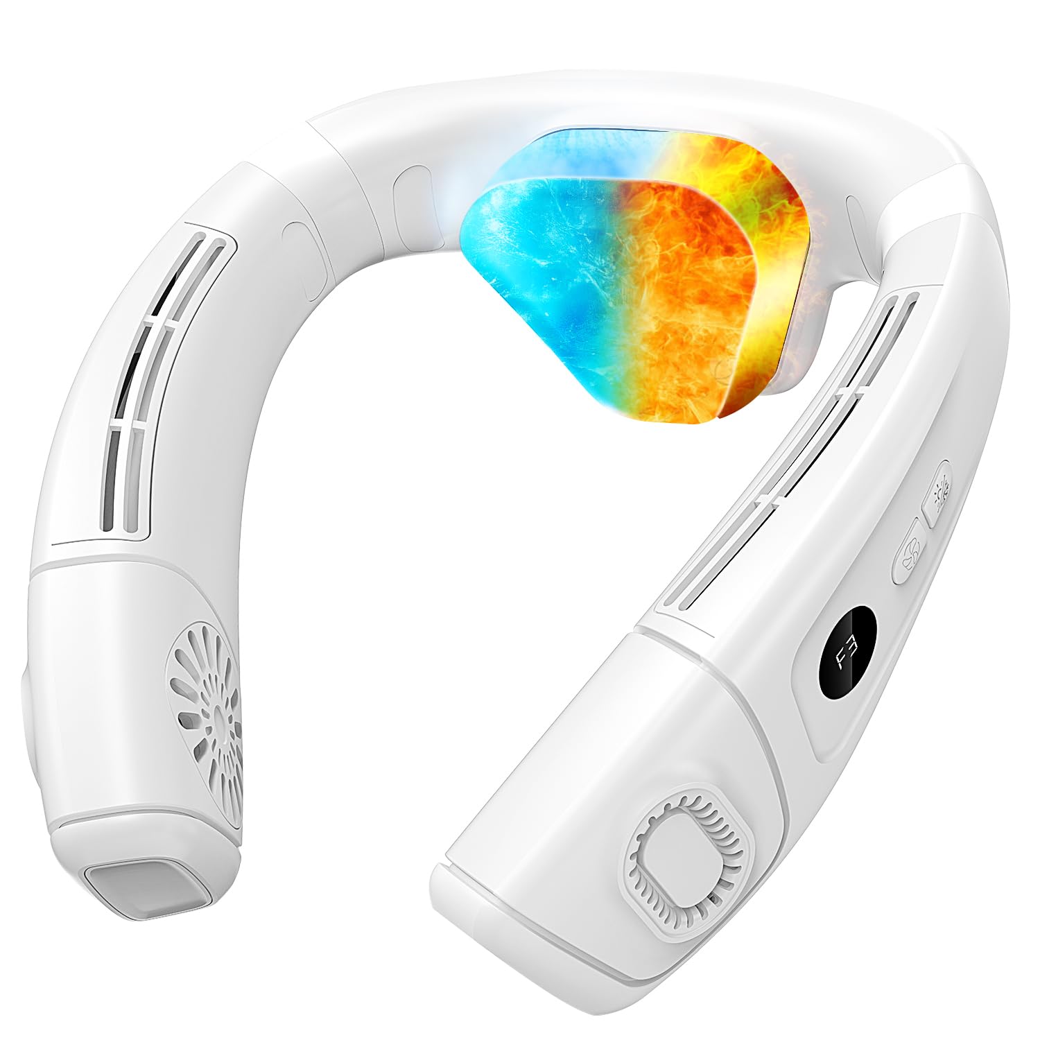 ネッククーラー 冷却プレート 首掛け扇風機 【冷暖両用&上下風道3D送風&超大冷却プレート】 ネックファン ペルチェ素子 軽量 羽なし 携帯扇風機 360度立体冷風 上下出風 6000mAh大容量バッ 5,394円