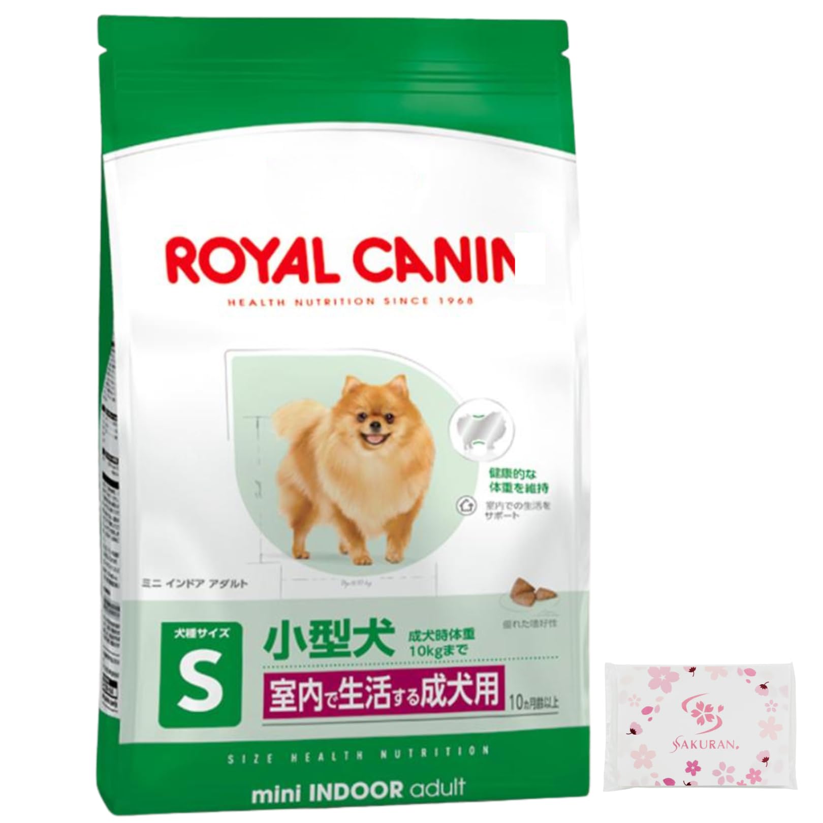 ロイヤルカナン SHN ミニ インドア アダルト 室内で生活する小型犬 4kg 成犬用 犬用 ドッグフード ドライ + SAKURANポケットティッシュ