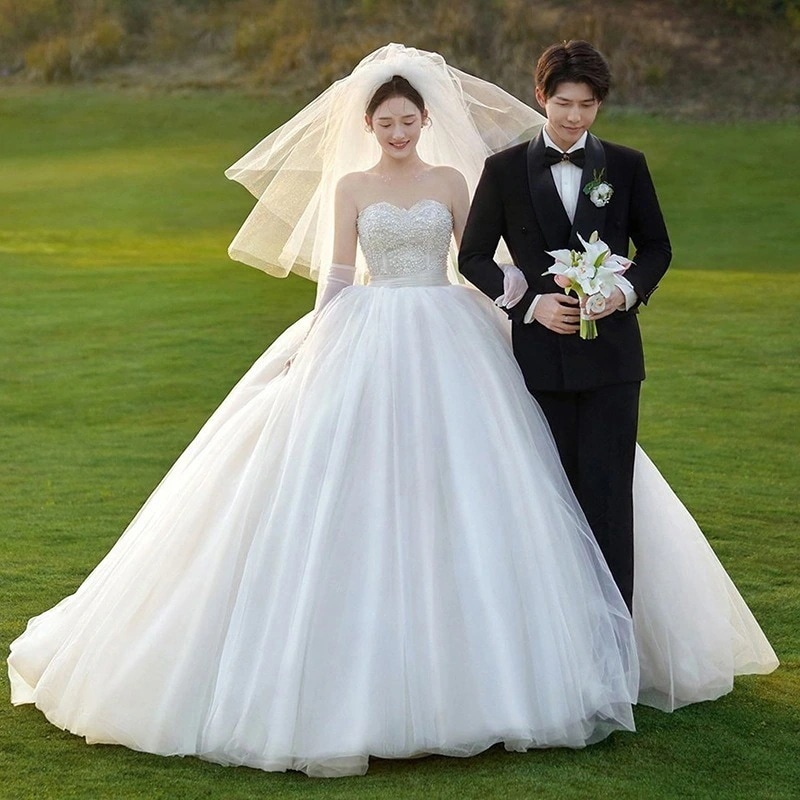 パーティードレス【高.品.質】花嫁ロングドレス ウェディングドレス 白 花嫁 結婚式 ドレス 結婚式 お呼ばれロングドレス 二次会ドレス 結婚式ワンピース