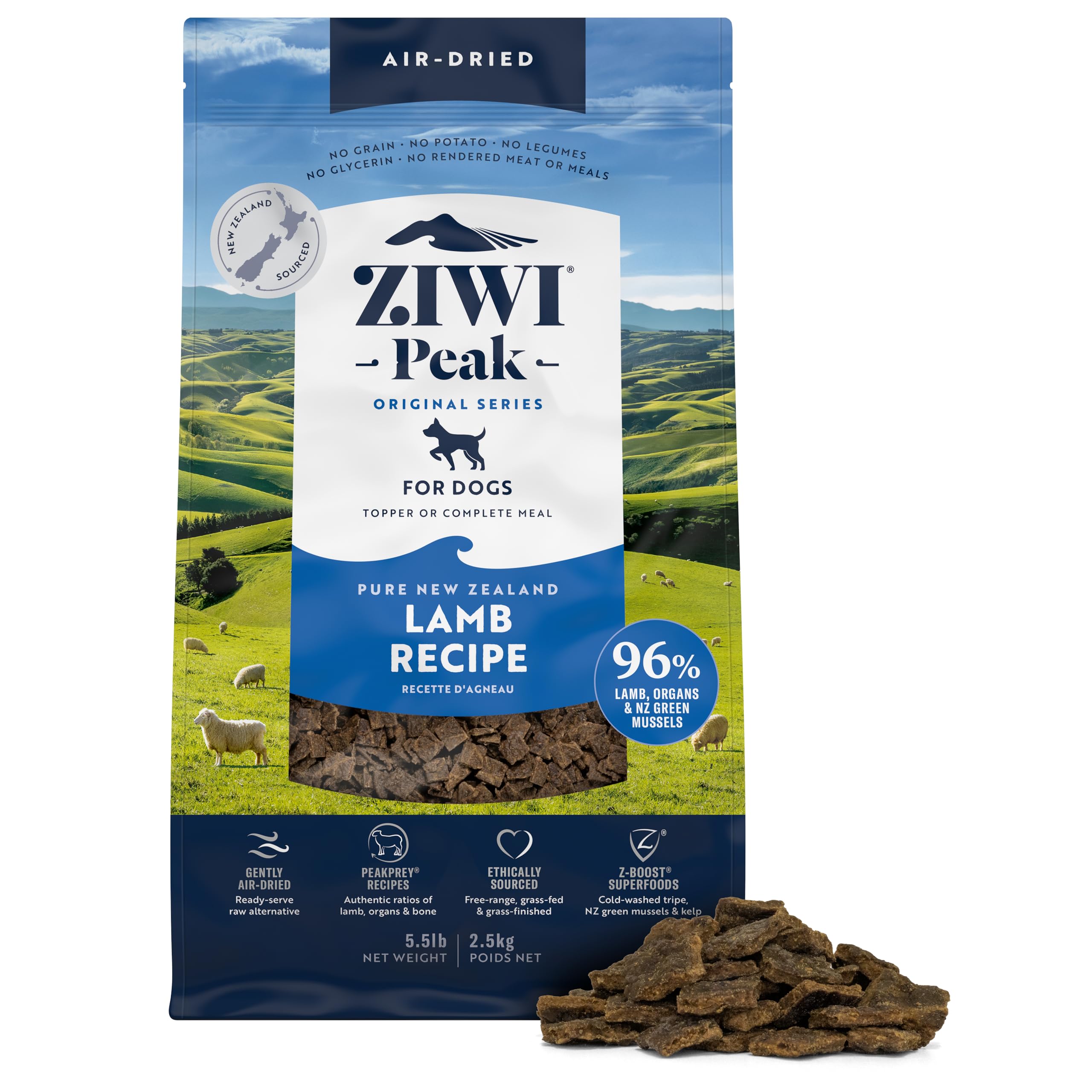 ZIWI エアドライドッグフード ラム 2.5kg 自然食