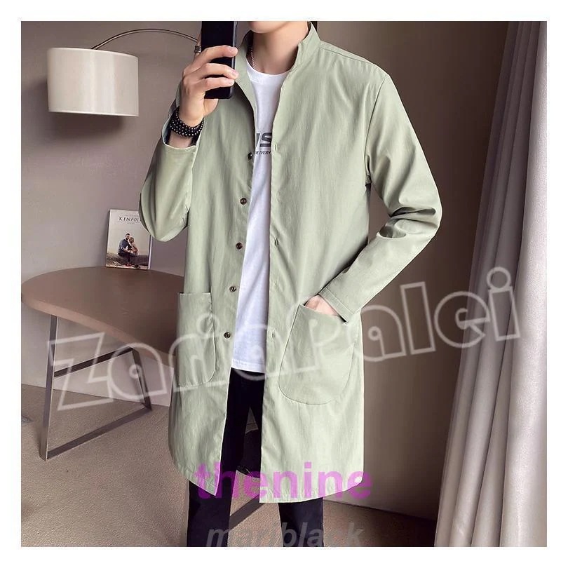 メンズ コート トレンチコート ワイドシルエット 秋新作 ロングコート ゆったりサイズ ロング丈 大きいサイズ オータムコート ジャケット アウター 春 秋 秋物 5,270円