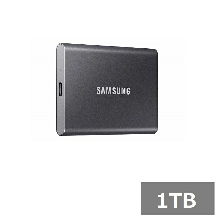 サムスン SSD 1TB 外付SSD MU-PC1T0T T7 Samsung ポータブルSSD USB3.2 パソコン 外付け 持ち運び ポータブル 仕事 並行輸入品