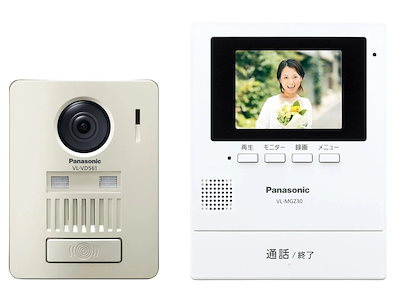 他サイト： パナソニック　Panasonic　モニター壁掛け式ワイヤレステレビドアホン　VL-SGZ30の商品画像