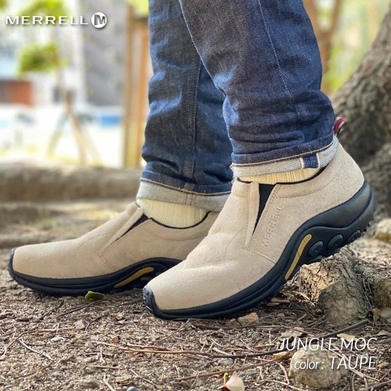MERRELL JUNGLE MOC TAUPE メレル ジャングルモック シューズ スニーカー ( タープ ベージュ BEIGE スエード メンズ 国内正規品 J60801 )