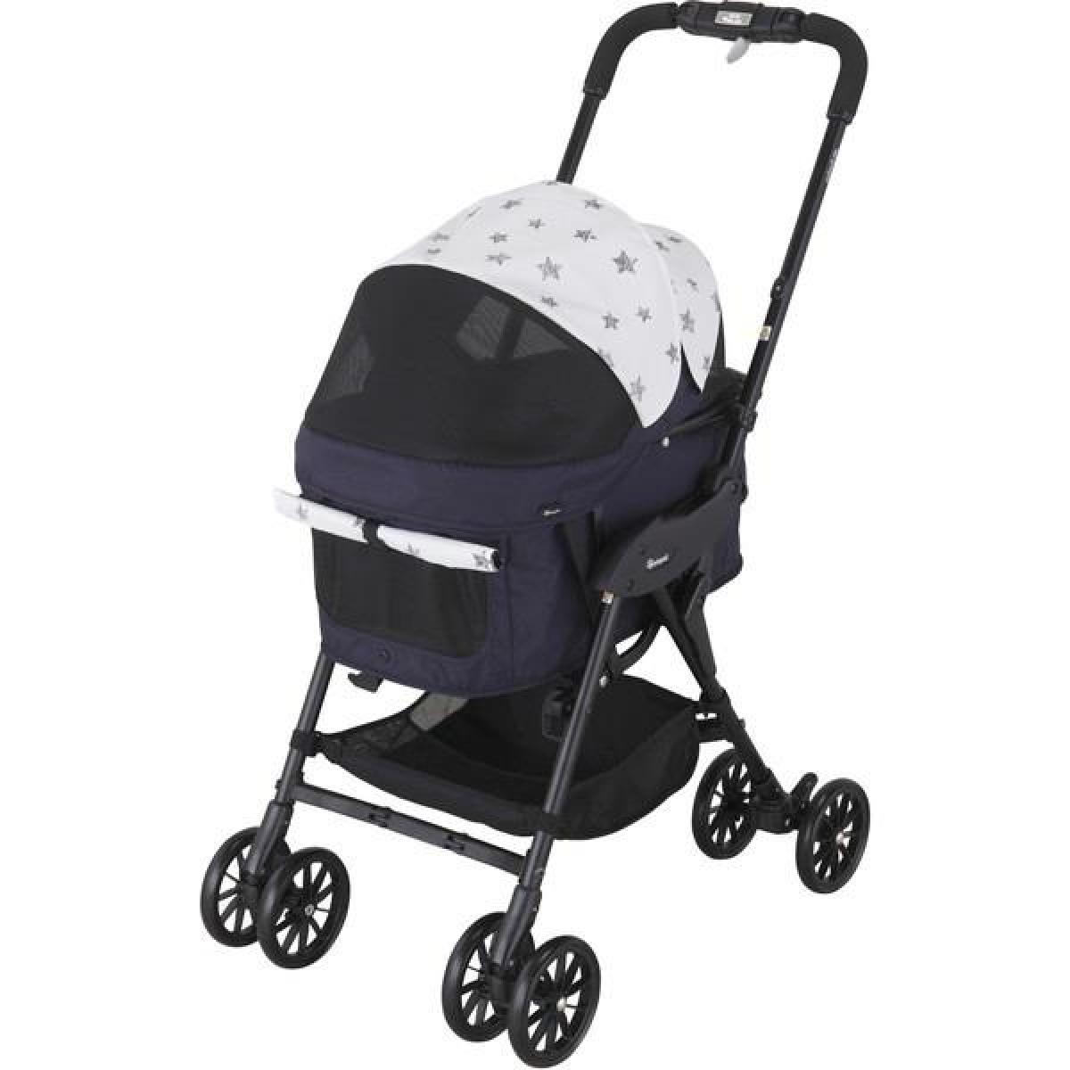 コムペット compet エッグショック ミリミリライトアルファEGロングDネイビー ペットカート 折りたたみ 持ち運びしやすい タイヤが着脱可能 ペット用品