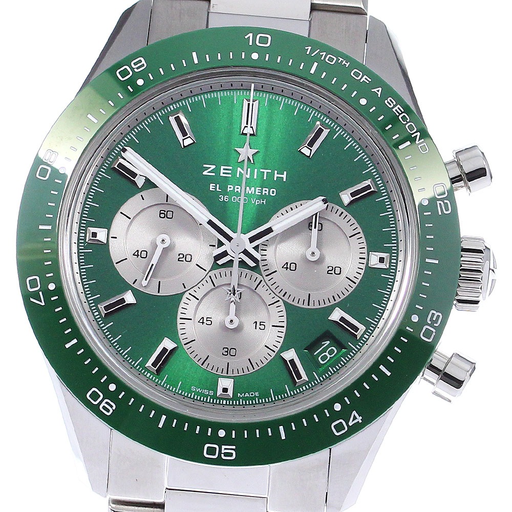 ゼニス ZENITH 03.3108.3600/57.M3100 クロノマスター スポーツ YOSHIDA SPECIAL EDITION 自動巻き メンズ 極美品 箱・保証書付き_801292【中古