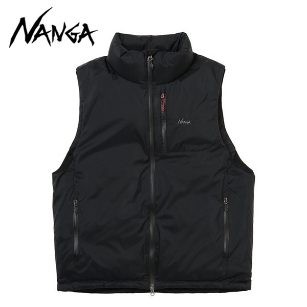 ナンガ オーロラテックス スタンドカラー ダウンベスト AURORA TEX STAND COLLAR DOWN VEST BLK S ND2441-1N010-A N0001636