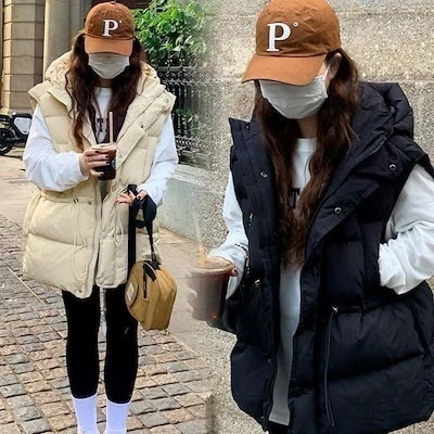 【激安SALE】気質百掛 重ね着中綿ベスト ダウンジャケット秋冬 韓国風ファッション ベストレディース 初春新作人気