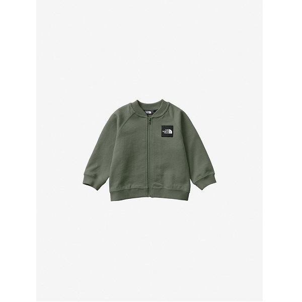 スウェットロゴジャケット（ベビー）サイズ90 NTB12401　4550219602794　タイムグリーン(TG)