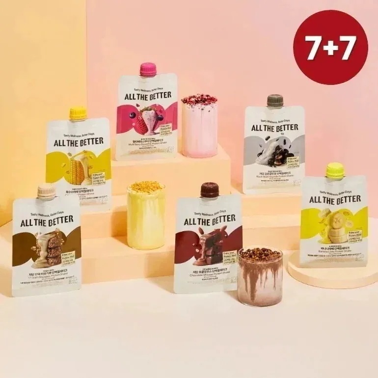 【7+7】 ALL THE BETTER プロテインシェイク, 45g, 14個