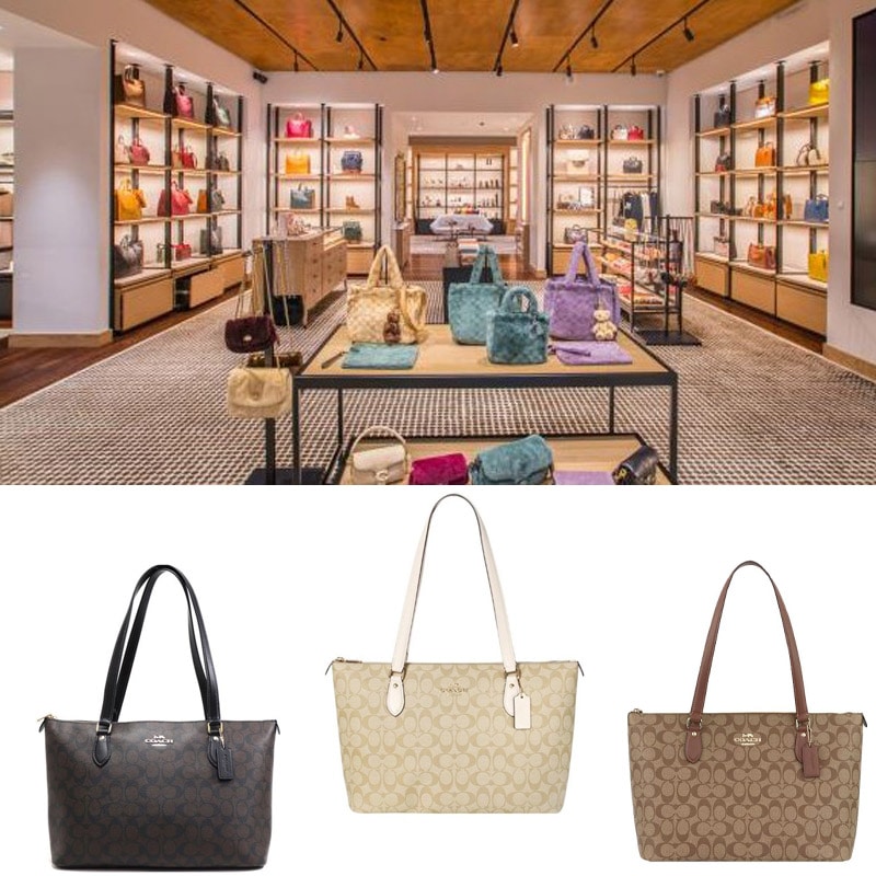 GALLERY TOTE IN SIGNATURE CANVAS CH504