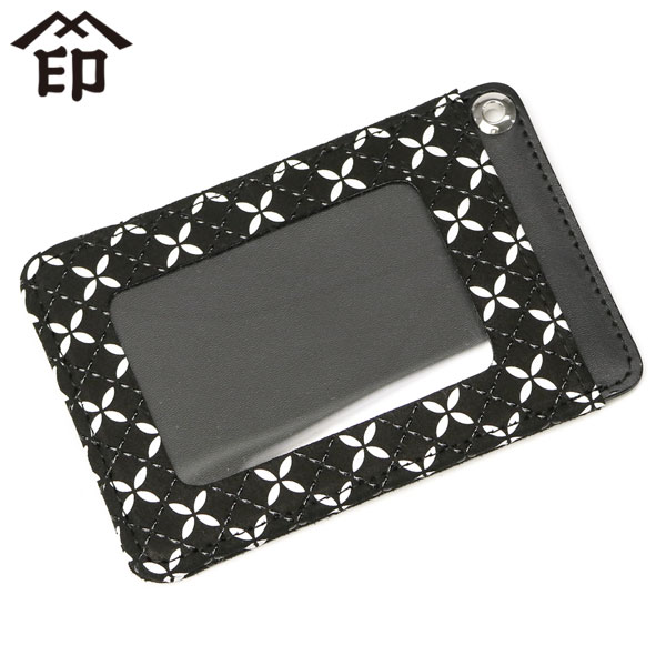 パスケース そよか パス入F 定期入れ ICカード ケース Suica 本革 鹿革 革 レザー 漆 軽量 上原勇七 甲州印伝 七宝繋ぎ 和柄 上品 日本製 レディース 8809