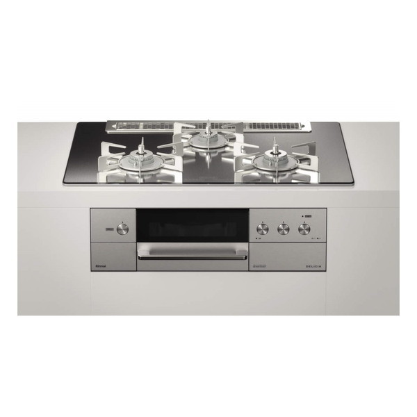 RHS71W31E13RCASTW-LP プラチナミラー DELICIA [ビルトインガスコンロ (プロパンガス用両側強火力幅75cm)]