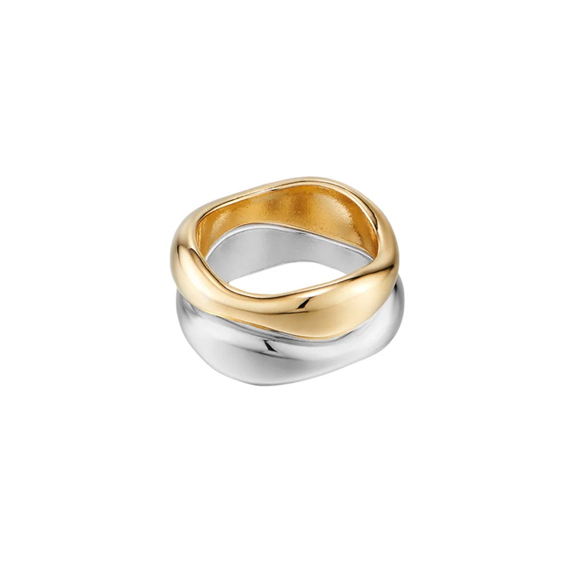 ウェーブ レイヤード リング 指輪／Layered Ring