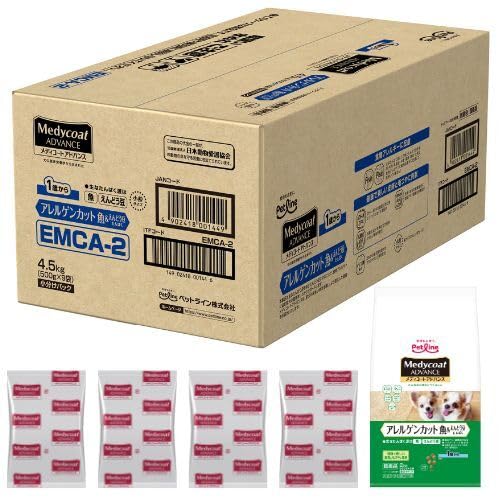 【Amazon.co.jp限定商品】メディコート アドバンス アレルゲンカット 魚＆えんどう豆たんぱく 1歳から【国産/アルミ小分け】 4.5kg(500g×9) 9,884円