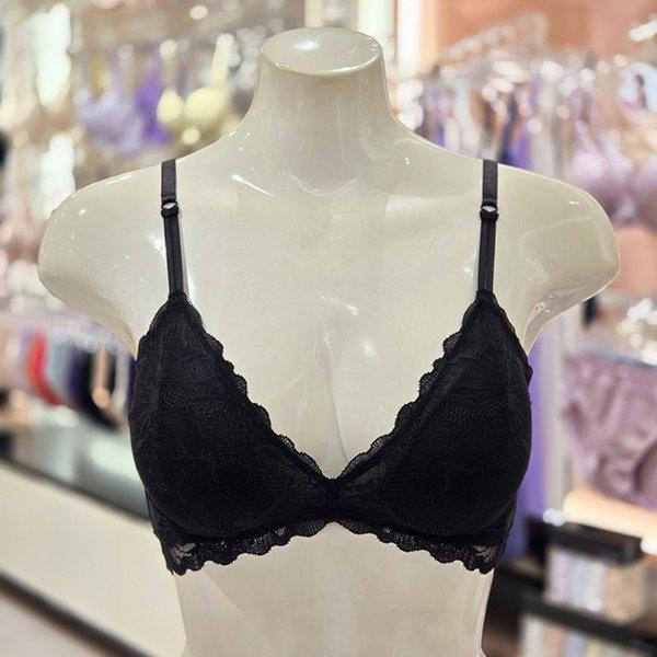 ジャカードレース ノンワイヤーブラレット BR1991A-BK_s