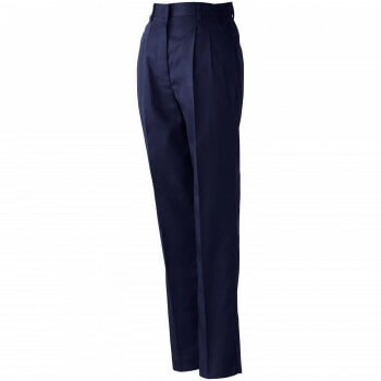 桑和 420 レディースツータックスラックス Lサイズ ネイビー(1)