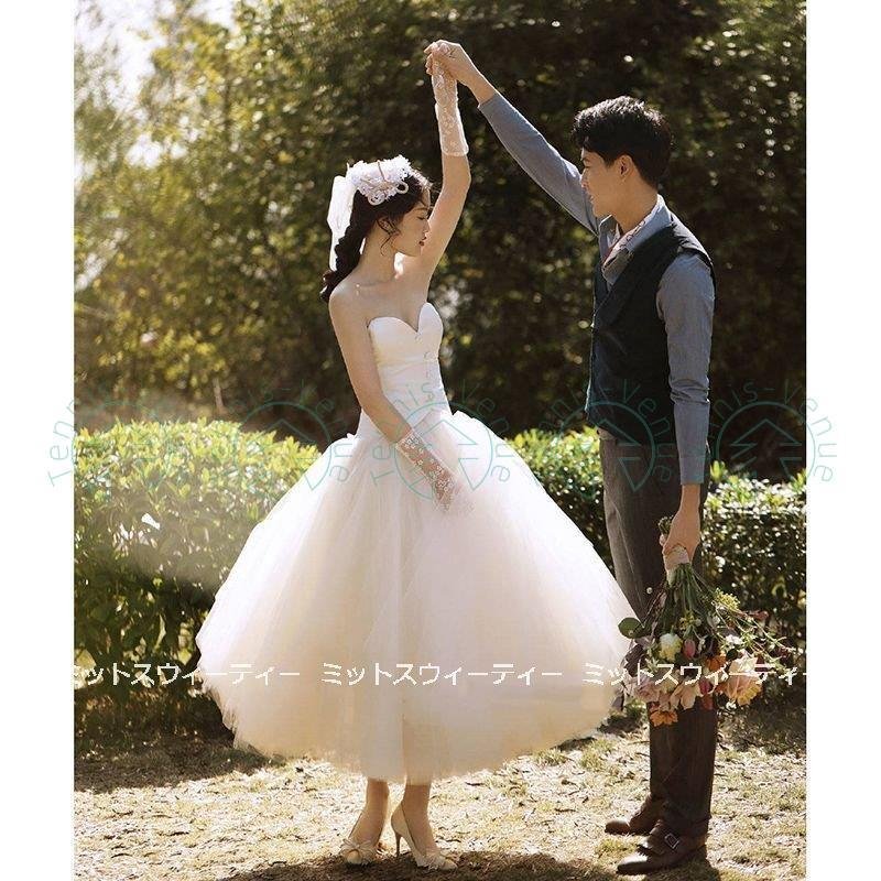 ウェディングドレス ウエディングドレス ロングドレス ビスチェ 結婚式 二次会 花嫁 前撮りドレス