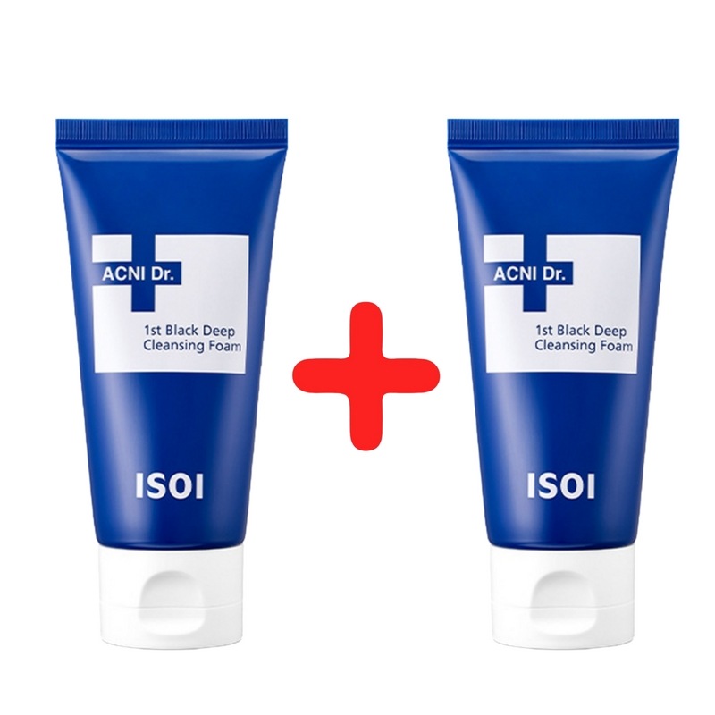 アクニドクター1stブラックディープクレンジングフォーム, 75ml+75ml