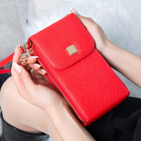 K サフィアーノ天然皮革クロスバッグ K Saffiano Leather Cross Bag 韓国